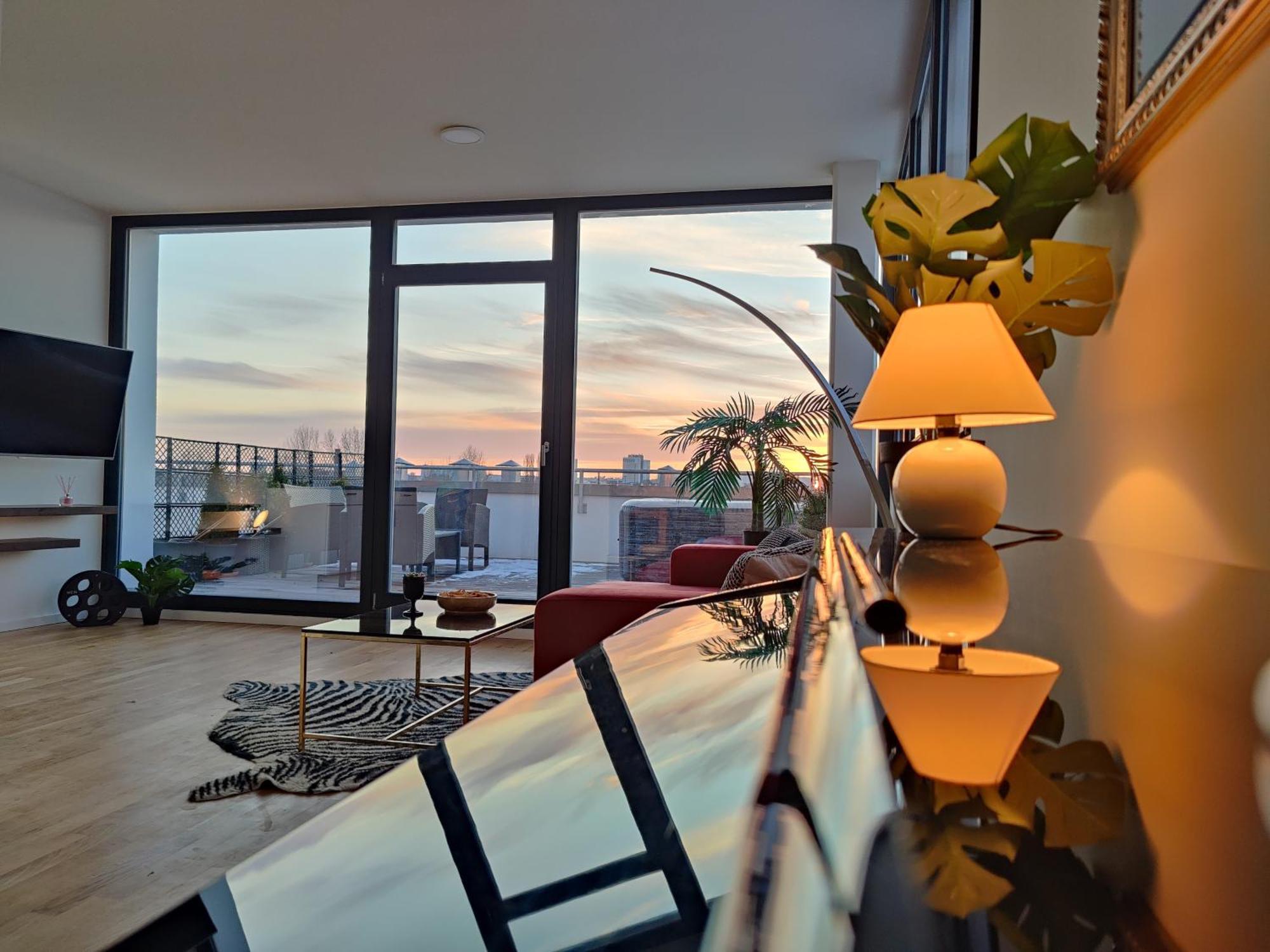 Maisonette-Penthouse Inklusive Whirlpool Ueber Den Daechern Von Магдебург Екстер'єр фото